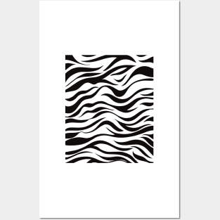 Zebra print Posters and Art